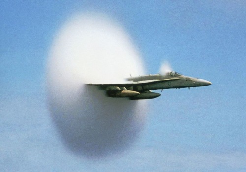 How fast does a shockwave travel in water?