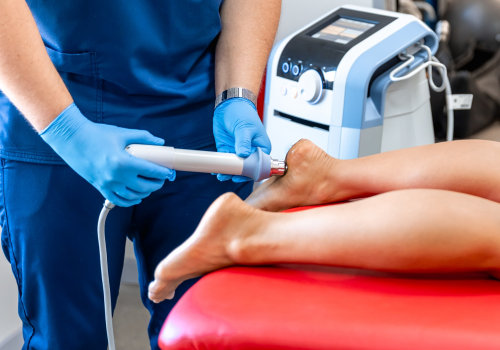 How far apart should shockwave treatments be?